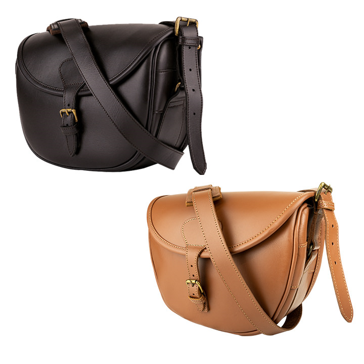 Leather Cartridge Bag - WOODLAND STORM